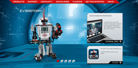 Mindstorms EV3 Website