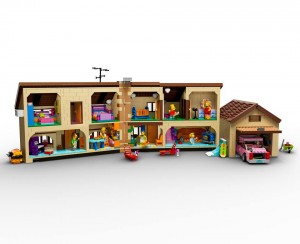 Lego Simpsons set 7106 maison ouverte