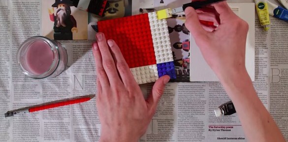 Lego Paint Mondrian